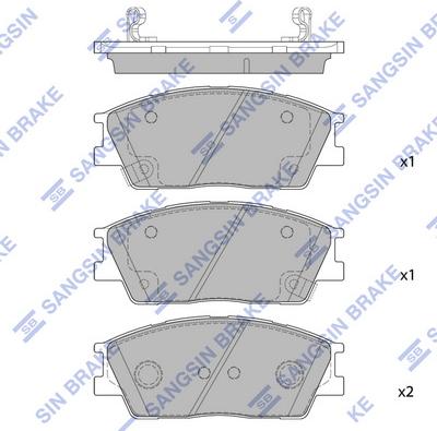 Hi-Q SP4372 - Bremžu uzliku kompl., Disku bremzes autospares.lv