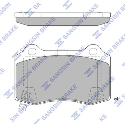 Hi-Q SP4296 - Bremžu uzliku kompl., Disku bremzes www.autospares.lv