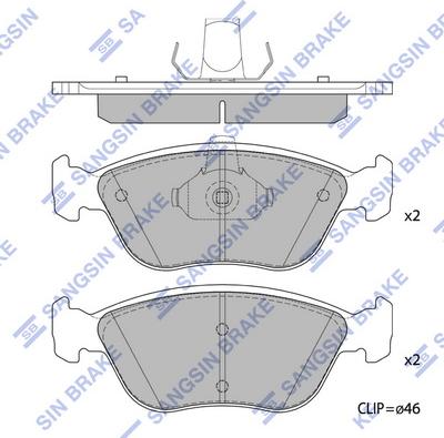 Hi-Q SP4256 - Brake Pad Set, disc brake www.autospares.lv