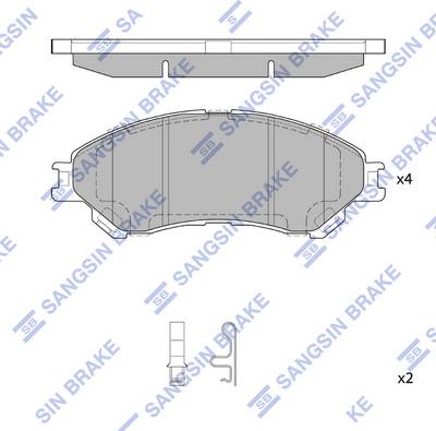 Hi-Q SP4212 - Brake Pad Set, disc brake www.autospares.lv