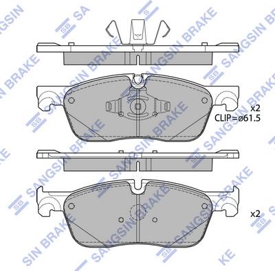 Hi-Q SP4279 - Brake Pad Set, disc brake www.autospares.lv