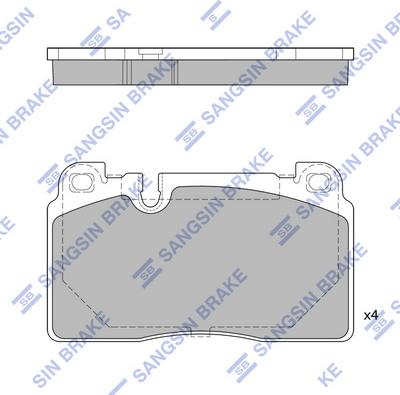 Hi-Q SP1960 - Bremžu uzliku kompl., Disku bremzes www.autospares.lv