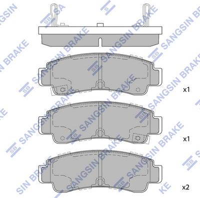 Hi-Q SP1490 - Bremžu uzliku kompl., Disku bremzes autospares.lv