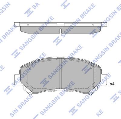 Hi-Q SP1451 - Bremžu uzliku kompl., Disku bremzes www.autospares.lv