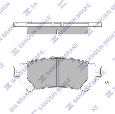 Hi-Q SP1458 - Bremžu uzliku kompl., Disku bremzes autospares.lv