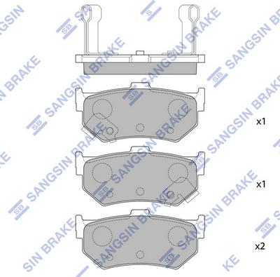 Hi-Q SP1469 - Bremžu uzliku kompl., Disku bremzes autospares.lv