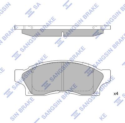 Hi-Q SP1465 - Bremžu uzliku kompl., Disku bremzes autospares.lv