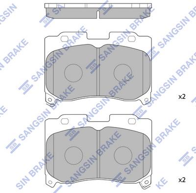 Hi-Q SP1467 - Brake Pad Set, disc brake www.autospares.lv