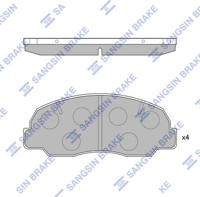 Hi-Q SP1417 - Brake Pad Set, disc brake www.autospares.lv