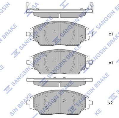 Hi-Q SP1481 - Bremžu uzliku kompl., Disku bremzes autospares.lv