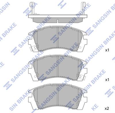 Hi-Q SP1488 - Bremžu uzliku kompl., Disku bremzes www.autospares.lv