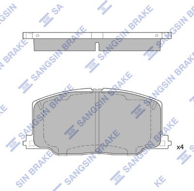 Hi-Q SP1436 - Brake Pad Set, disc brake www.autospares.lv