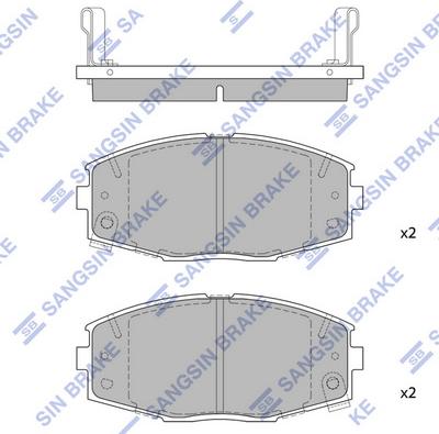 Hi-Q SP1429 - Тормозные колодки, дисковые, комплект www.autospares.lv