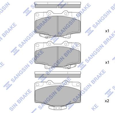 Hi-Q SP1420 - Bremžu uzliku kompl., Disku bremzes autospares.lv