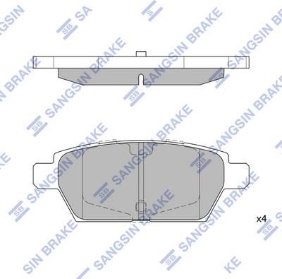 Hi-Q SP1476 - Bremžu uzliku kompl., Disku bremzes www.autospares.lv