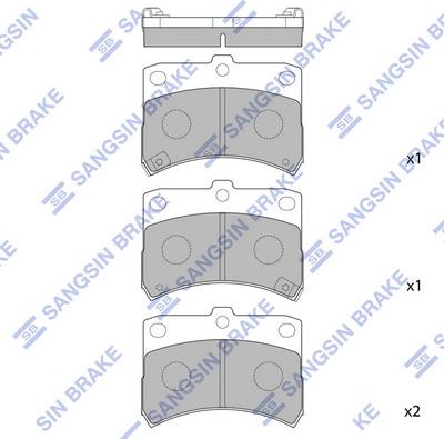 Hi-Q SP1594 - Bremžu uzliku kompl., Disku bremzes autospares.lv