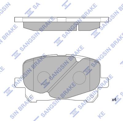 Hi-Q SP1591 - Bremžu uzliku kompl., Disku bremzes autospares.lv