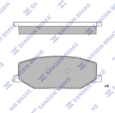 Hi-Q SP1540 - Brake Pad Set, disc brake www.autospares.lv