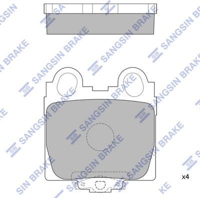 Hi-Q SP1554 - Bremžu uzliku kompl., Disku bremzes autospares.lv