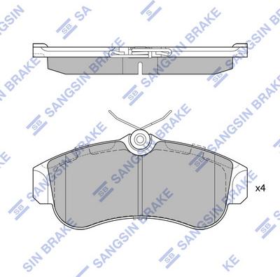 Hi-Q SP1581 - Bremžu uzliku kompl., Disku bremzes autospares.lv