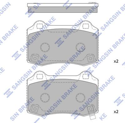 Hi-Q SP1587 - Bremžu uzliku kompl., Disku bremzes www.autospares.lv