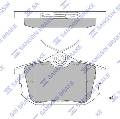 Hi-Q SP1531 - Brake Pad Set, disc brake www.autospares.lv