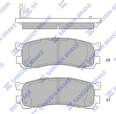 Hi-Q SP1528 - Bremžu uzliku kompl., Disku bremzes autospares.lv