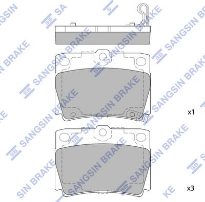 Hi-Q SP1522 - Bremžu uzliku kompl., Disku bremzes autospares.lv