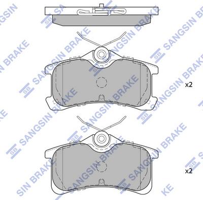 Hi-Q SP1575 - Bremžu uzliku kompl., Disku bremzes autospares.lv