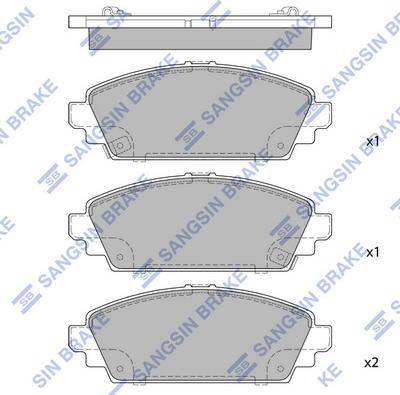 Hi-Q SP1572 - Bremžu uzliku kompl., Disku bremzes autospares.lv