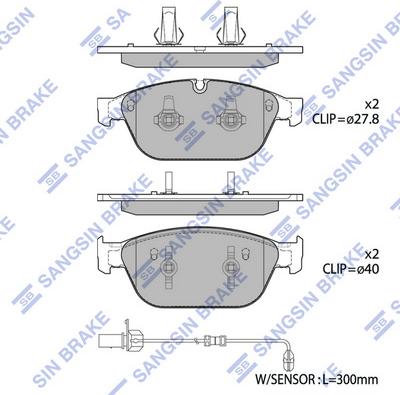 Hi-Q SP1694 - Bremžu uzliku kompl., Disku bremzes www.autospares.lv