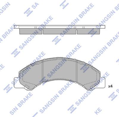 Hi-Q SP1667 - Bremžu uzliku kompl., Disku bremzes www.autospares.lv