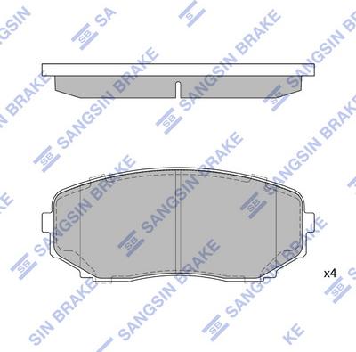 Hi-Q SP1603 - Bremžu uzliku kompl., Disku bremzes autospares.lv