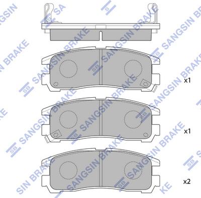 Hi-Q SP1046R - Bremžu uzliku kompl., Disku bremzes www.autospares.lv