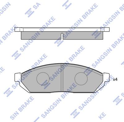 Hi-Q SP1059 - Bremžu uzliku kompl., Disku bremzes www.autospares.lv