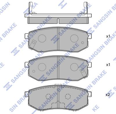 Hi-Q SP1054-R - Bremžu uzliku kompl., Disku bremzes www.autospares.lv