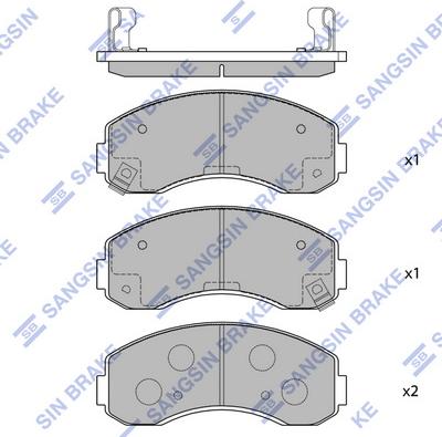 Hi-Q SP1056 - Bremžu uzliku kompl., Disku bremzes www.autospares.lv