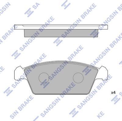 Hi-Q SP1050 - Bremžu uzliku kompl., Disku bremzes autospares.lv