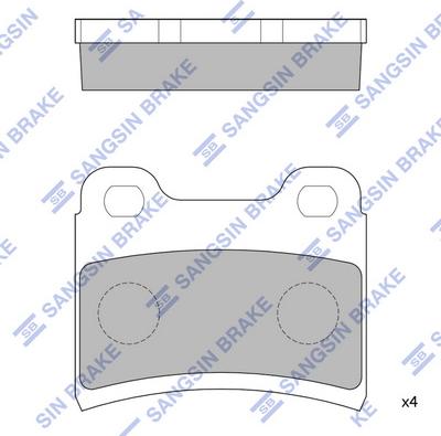 Hi-Q SP1064 - Bremžu uzliku kompl., Disku bremzes www.autospares.lv