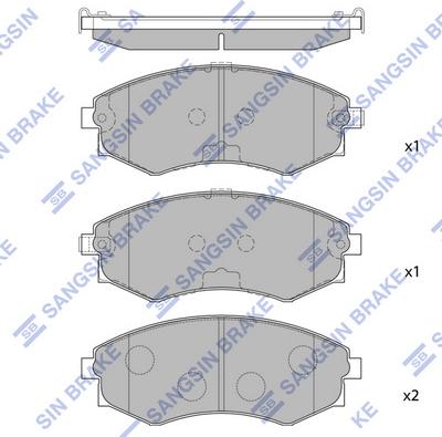 Hi-Q SP1065 - Bremžu uzliku kompl., Disku bremzes autospares.lv