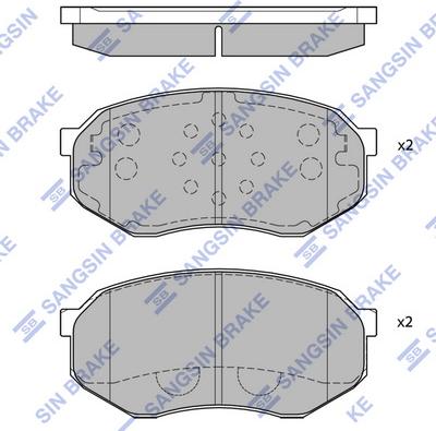 Hi-Q SP1060-FB - Bremžu uzliku kompl., Disku bremzes autospares.lv