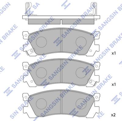 Hi-Q SP1060-R - Bremžu uzliku kompl., Disku bremzes autospares.lv