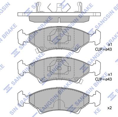 Hi-Q SP1063 - Bremžu uzliku kompl., Disku bremzes autospares.lv