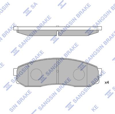 Hi-Q SP1084 - Bremžu uzliku kompl., Disku bremzes autospares.lv