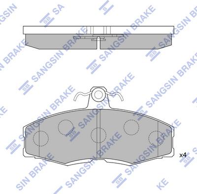 Hi-Q SP1028 - Bremžu uzliku kompl., Disku bremzes www.autospares.lv