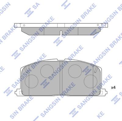 Hi-Q SP1105 - Bremžu uzliku kompl., Disku bremzes autospares.lv