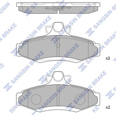 Hi-Q SP1114 - Тормозные колодки, дисковые, комплект www.autospares.lv