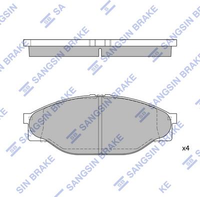 Hi-Q SP1139 - Brake Pad Set, disc brake www.autospares.lv