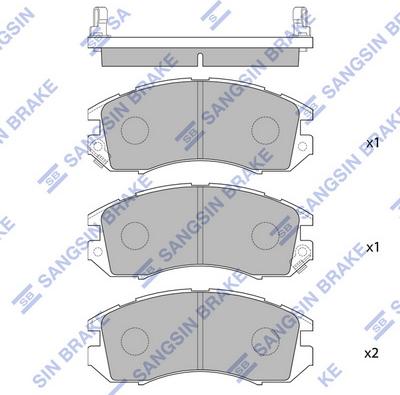 Hi-Q SP1120 - Bremžu uzliku kompl., Disku bremzes www.autospares.lv