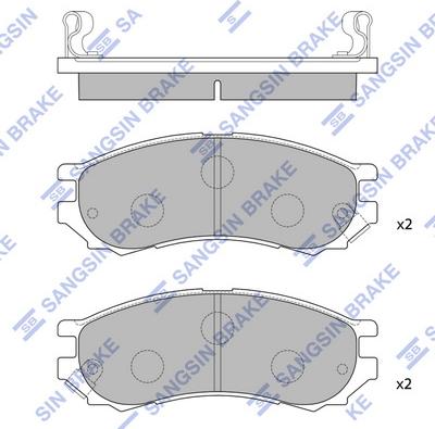 Hi-Q SP1128 - Bremžu uzliku kompl., Disku bremzes autospares.lv